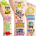 96 PCS Motivational Temporary Tattoos for Kids