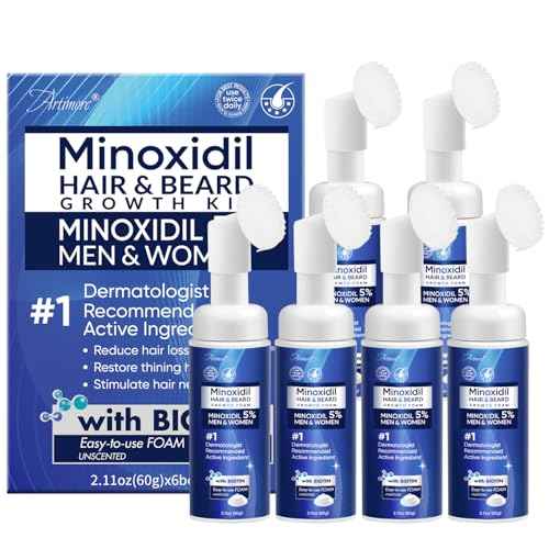 5% Minoxidil Foam for Men and Women, Minoxidil for Men Foam for Hair and Beard, Minoxidil for Women Hair Growth (12 Ounce)