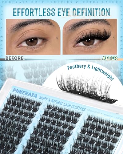 Fluffy Lash Clusters 10-16mm Wispy C Curl DIY Eyelash Extensions