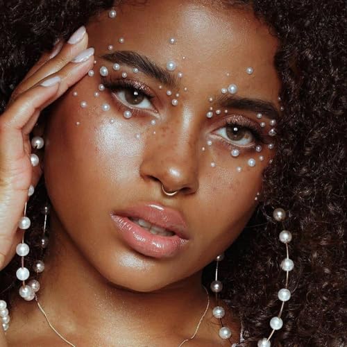 2100 Pcs Self-Adhesive Rhinestone Face Gems Stickers