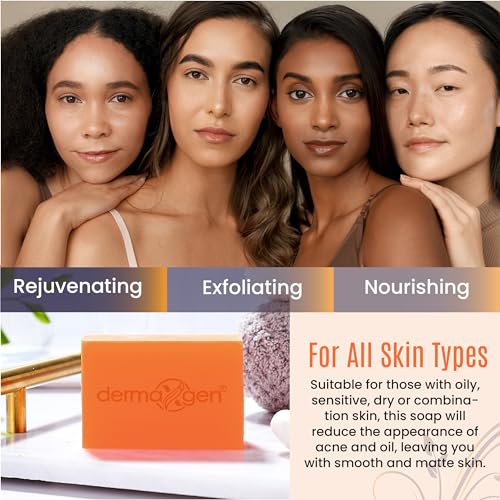Kojic Acid Soap Bar for Dark Spots, Hyperpigmentation and Uneven Tone with Vitamin C, Arbutin, & Glutathione | Face & Body Wash for Radiant, Glowing Skin for Women and Men | 2 Pack(140g x 2)