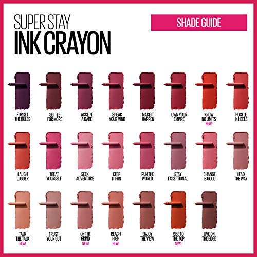 Maybelline SuperStay Ink Crayon Matte Lipstick, Forget The Rules