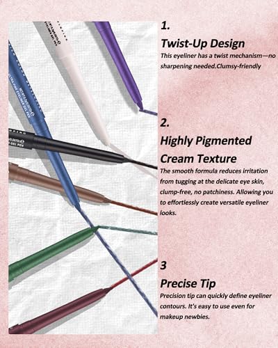 Purple Mascara & Plum Eyeliner Set - 5D Waterproof Makeup Kit