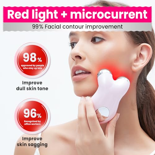 Hunvva Microcurrent Facial Device with Red Light Therapy EP-300