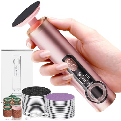 Bicboz Electric Foot Callus Remover - Rechargeable Pedicure File & 40 Discs