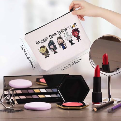 WCGXKO Novelty Gamer Gift Straight Outta Game Zipper Pouch Makeup Bag for Gamer