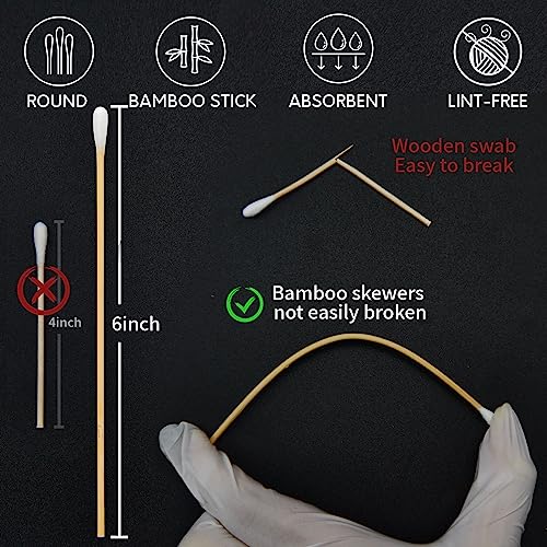 PINGMIC Gun Cleaning Kit - 300 Patches & 200 Long Cotton Swabs