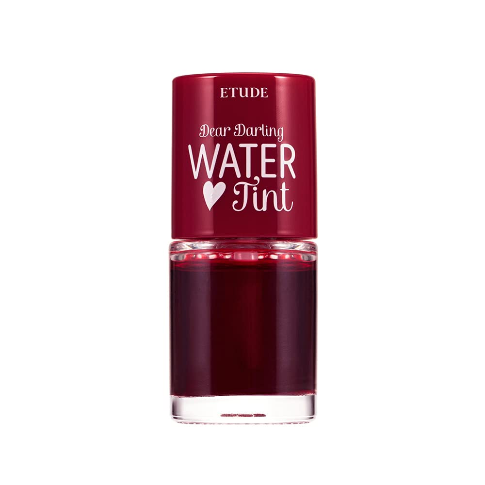 ETUDE Dear Darling Water Tint #4 Red Grapefruit Ade | Vivid Color Lip Stain with Moisturizing Weightless & Non-sticky Finish Lip Stain | Smudge-proof & Lightweight Lip Tint | K-beauty