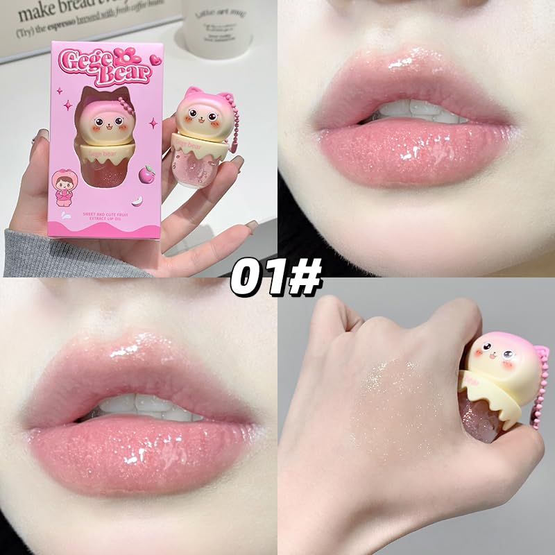 Petansy Lip Gloss Set - 4Pc Fruity Flavors Moisturizing Shimmer