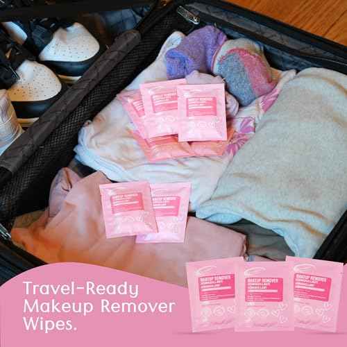 Air Jungles Makeup Remover Wipes Singles 25 Count (Pack of 2), Extra Large 6" x 8", Fragrance-Free, Removes Makeup and Oil, Ultra-Soft Cleansing Wipes, Alcohol Free