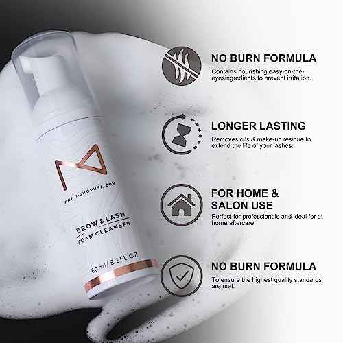 M - Permanent Makeup Brow & Lash Foam Cleanser For Eyelash Extensions, Microblading, Powder Brows, Eyebrows, Nano Brows, Permanent Make Up 60ML