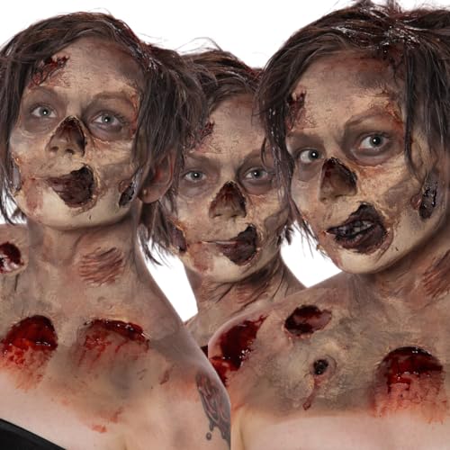 Liquid Latex for Special Effects (2 Pack Set) 16 Oz EACH! Skin-Safe, Dries Clear, Easy Application, for Halloween, Cosplay, Zombie SFX and Movie Makeup