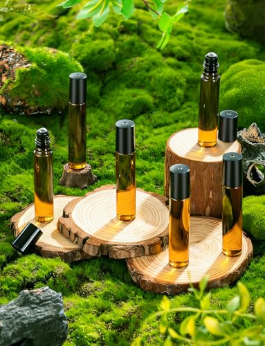 Essential Oil Roller Bottles 10ML Glass Amber 20-Pack
