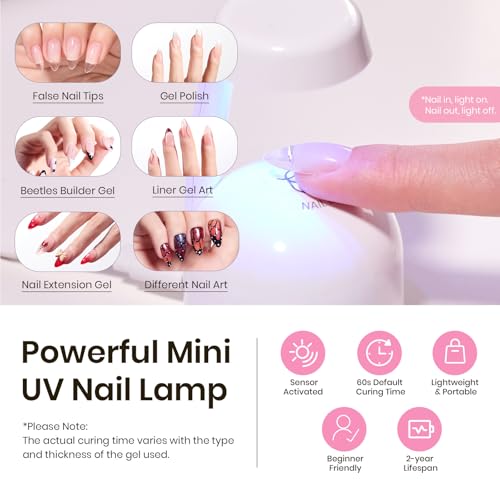 Beetles Gel Polish Tipex Nail Tips Kit 224 Pieces, 16 Sizes for Durable Manicures