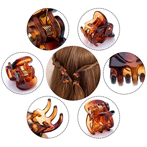 Mini Hair Claw Clips 72 Pcs - Small Jaw Clips for Girls & Women