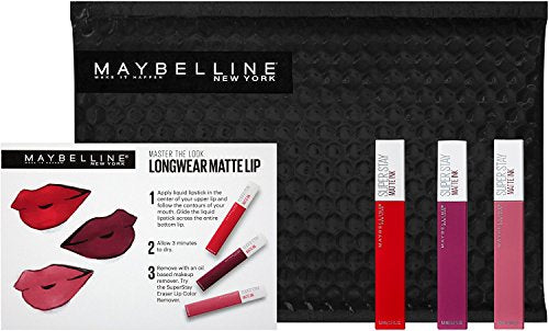 Maybelline Superstay Matte Ink Liquid Lipstick 3 Piece Gift Set