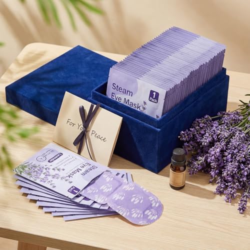 50 Pack Heated Steam Eye Masks - Lavender Self-Heating Relief
