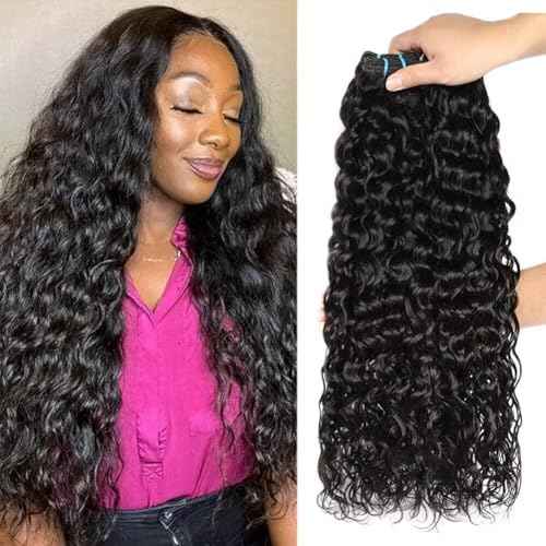 Zealady Water Wave Bundles Human Hair 12A Brazilian Curly Wavy Human Hair Bundles Weave 100% Unprocessed Virgin 3 Bundles 18 20 22