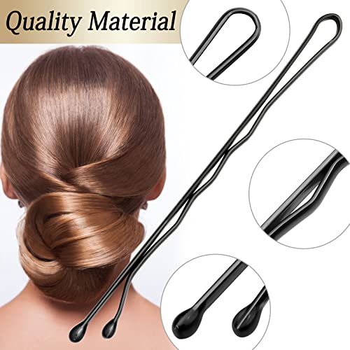 100 PCS Black Bobby Pins with Storage Box
