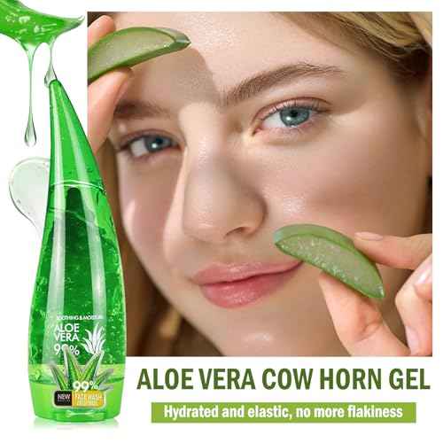 99% Organic Aloe Vera Gel,Aloe Vera Soothing Gel,Natural Moisturizing Lotion for Soothing Skin Care,Long Lasting Moisturizing body Lotion,After Sun Skin Care Cream for Face and Skin (260ml)