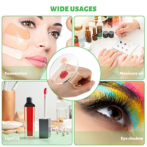 Acrylic Makeup Mixing Palette Set (2 Pcs) - Clear Hand-Held