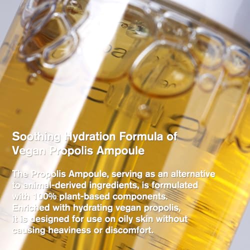 Urbanand Propolis.T Ampoule, Vegan Korean Facial Serum with Vegan Propolis, for Dry and Sagging Skin (50ml / 1.69 fl. oz.), Korean Skin Care