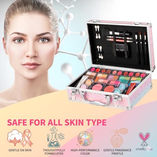Hot Sugar Makeup Kit - 46 Eyeshadow Starter Set for Teens