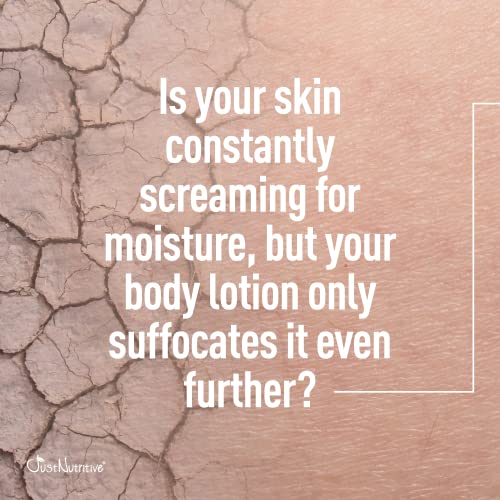 Just Nutritive Body Lotion - Best Lotion for Your Body With Skin Loving Goodness - Tucuma butter and Black Currant Seed oil nourish and replenish your skin - 16 Oz