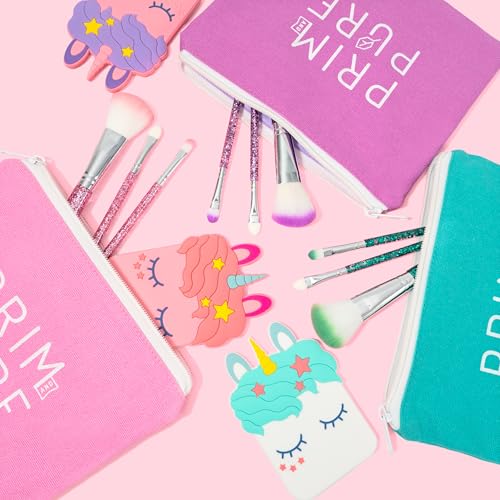 Prim and Pure Mineral Gift Set with Unicorn Mirror| Perfect for Play Dates & Birthday Parties | Kids Eyeshadow Makeup ? Mineral | Organic & Natural Makeup Kit for Kids| Made in USA (Pink)