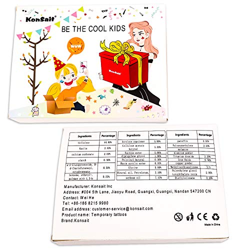 Emoticon Temporary Tattoos 160pcs 2" - Konsait Smiley Face Body Stickers