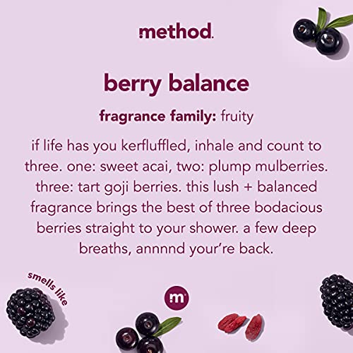 Method Body Wash, Berry Balance, Paraben and Phthalate Free, 18 oz (Pack of 2)