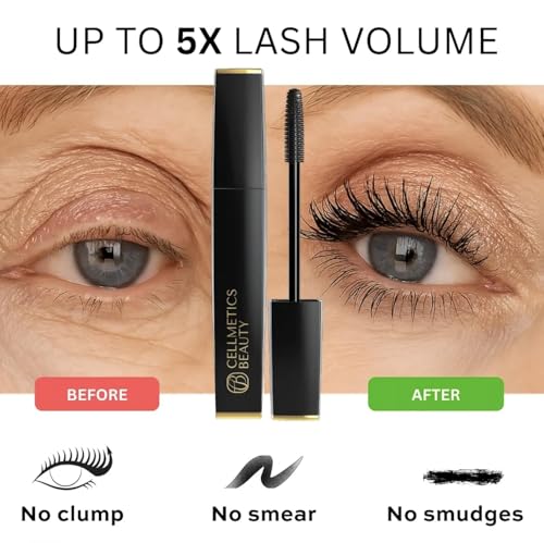 Cellmetics Mascara for Women 60+ | Volumizing, Lengthening & Lash Growth