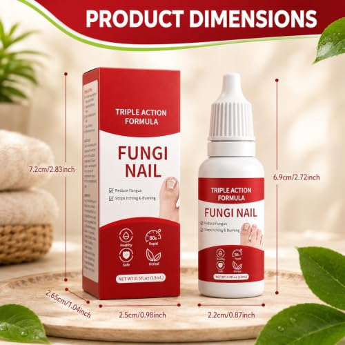 2-Pack Gentle Plant-Based Toenail Care Essence for Healthy Nails