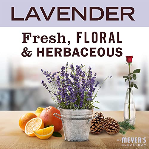 Mrs. MEYER'S CLEAN DAY Liquid Hand Soap Refill Scent Variety Pack (Lemon Verbena + Lavender + Basil)