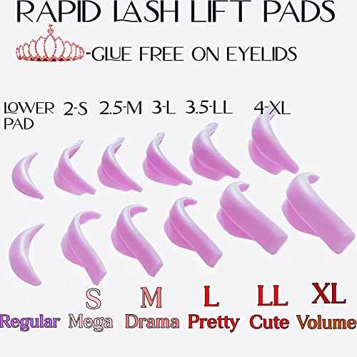 Lash Lift Pads Set 6 Sizes DIY Eyelash Perm Shields