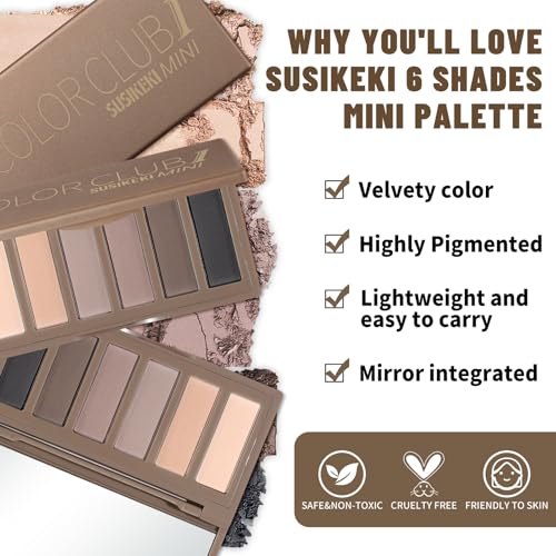 Prism Makeup 40 Colors Neutral and Smokey Palette with 18 Colors Rosy Nudes Light Smokey Eyeshadow Set