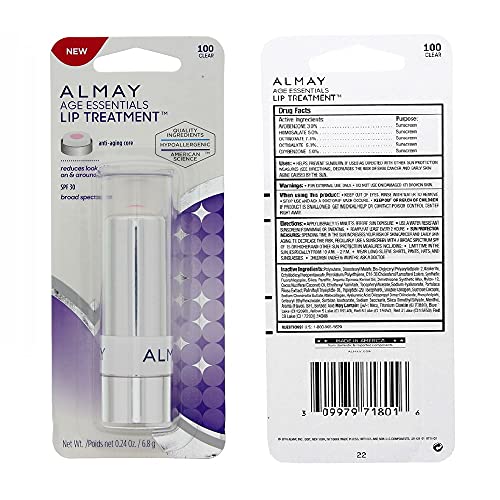 Almay A Pack of 2 Almay Age Essentials Lip Treatment, Clear 100