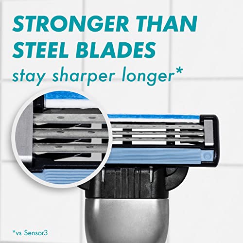 Gillette Mach3 Razor Refills for Men, 4 Razor Blade Refills (Pack of 2)