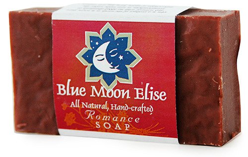 Blue Moon Elise Romance All Natural Bar Soap, Scented with Orange, Patchouli and Ylang Ylang Essential Oils, Made with Organic Ingredients, Handmade in the USA