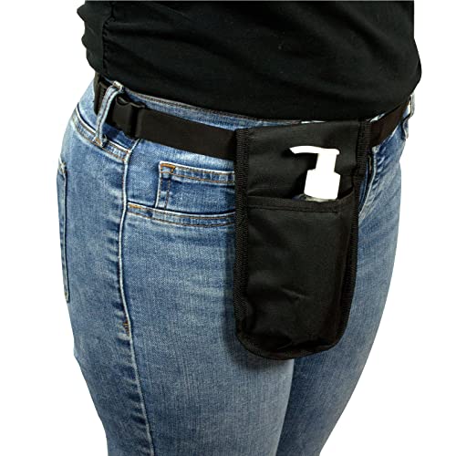 10 Pack Black Body Linen Rapport Single Massage Bottle Holster - The Essential Accessory for Massage Therapy Practitioners - Comfortable and Durable Lotion or Oil Bottle Holster