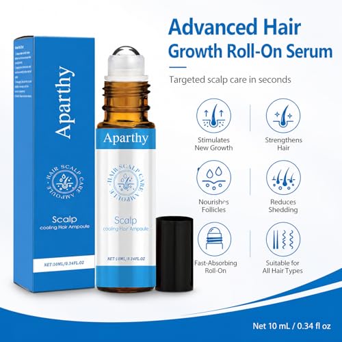 Aparthy Hair Growth Roll-On Serum with Menthol & Camellia Oil - 10ml