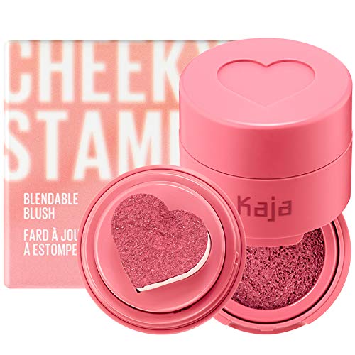 Kaja Lip & Blush Glazed Keychain Stain - Jelly Charm 05 Peach Fizz + Blush - Cheeky Stamp 02 Saucy, 0.17 Oz Bundle