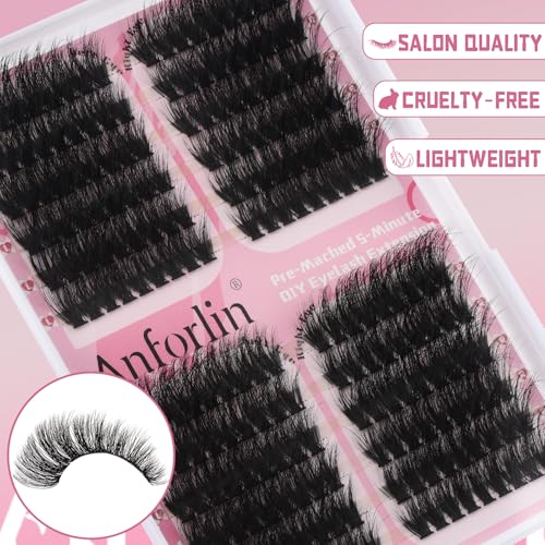 Fluffy Lash Clusters 12-20mm Cat Eye D Curl DIY Eyelash Extensions