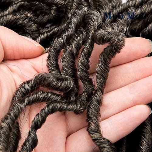 Moli Moli 10 Inch Nu Faux Locs Crochet Hair 6 Packs Short New Faux Locs For Women (T27)