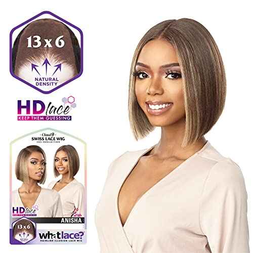Sensationnel What lace 13x6 wigs - anisha lacefrontal hand tied glueless synthetic with natural density preplucked hairline (BALAYAGEMOCHA)
