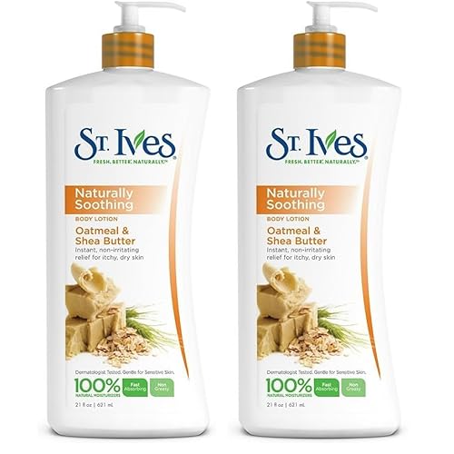 St. Ives Nourish & Soothe, Oatmeal & Shea Butter Body Lotion 21 Fl Oz (Pack of 2)