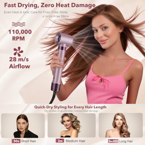 StyleVibe 6-in-1 Air Styler & Hair Dryer for All Hair Types