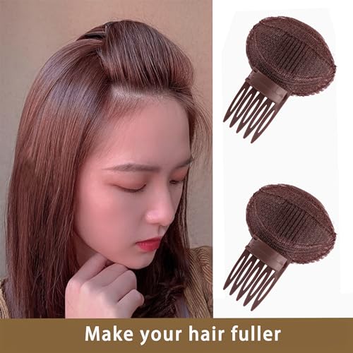 Hair Base Sponge Clip, Invisible Bump It Up Tool for Volume - Brown