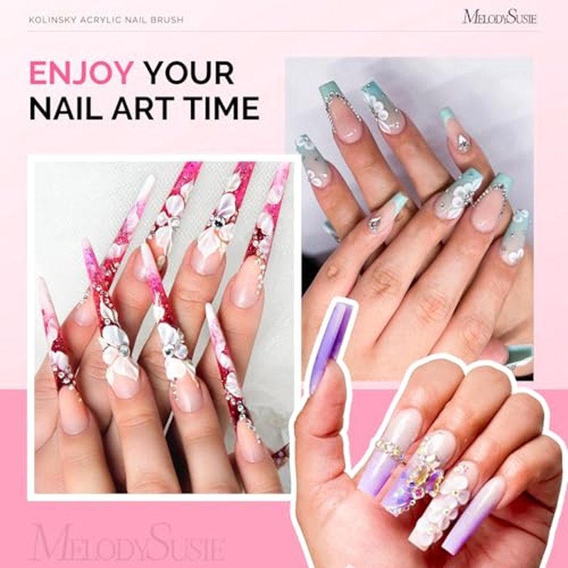 MelodySusie Professional 3D Kolinsky Acrylic Nail Brush #2