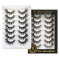 Cat Eye False Eyelashes 16mm Faux Mink Lashes 7 Pairs